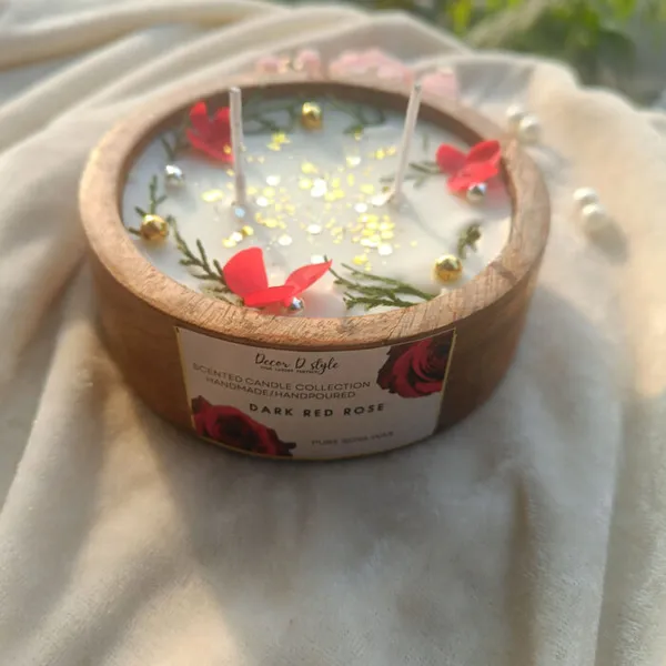 Combo_Of_Two_Christmas_Based_Candle_Rose_Aroma_And_Wax_Sachet_Jasmine_Aroma_Candle
