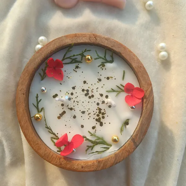 Combo_Of_Two_Christmas_Based_Candle_Rose_Aroma_And_Wax_Sachet_Jasmine_Aroma_Candle