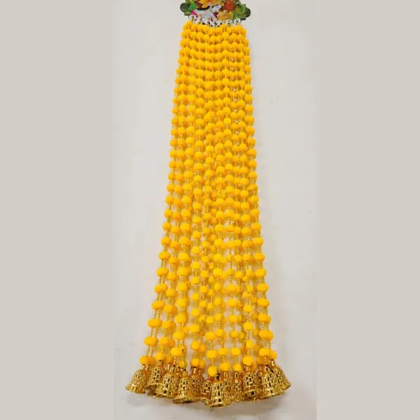 Handmade_Yellow_Pom_Pom_Bell_Door_Hanging_Toran_For_Home_Pooja_Decoration_Set_Of_5