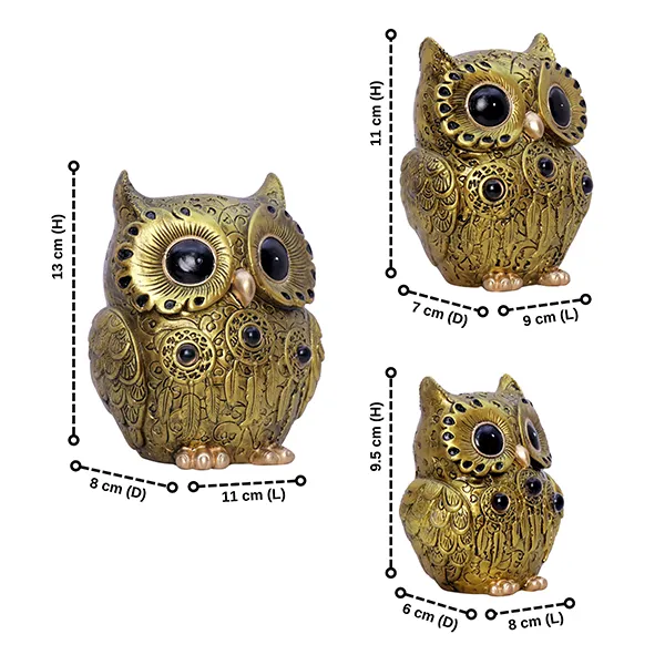 Handcrafted_Owl_Figurine_Set_Elegant_Decorative_Showpiece_With_Three_Sizes_Large_13cm_H_X_11cm_L_X_8cm_D_Medium_11cm_H_X_9cm_L_X_7cm_D_Small_9_5cm_H_X_8cm_L_X_6cm_D