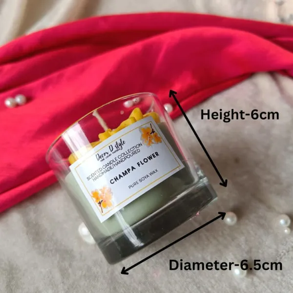 Daisy_Flower_Yellow_Candle_Champa_Aroma_Candle