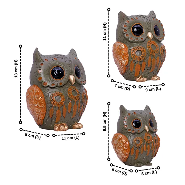 Handcrafted_Owl_Figurine_Set_Elegant_Decorative_Showpiece_With_Three_Sizes_Large_13cm_H_X_11cm_L_X_8cm_D_Medium_11cm_H_X_9cm_L_X_7cm_D_Small_9_5cm_H_X_8cm_L_X_6cm_D