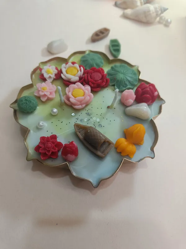 Lotus_Pond_Urli_Candle_With_Aqua_Wave_Aroma_Candle