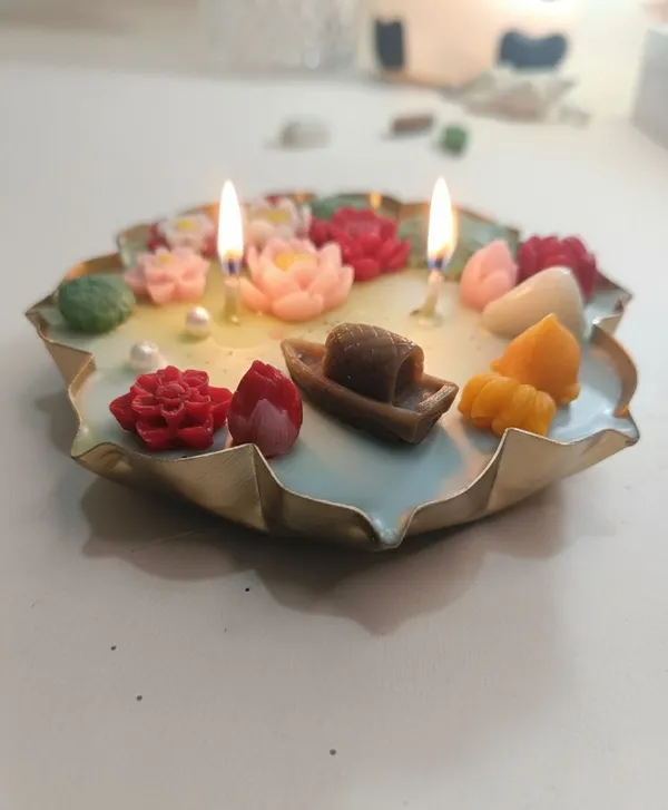 Lotus_Pond_Urli_Candle_With_Aqua_Wave_Aroma_Candle