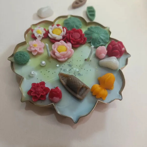 Lotus_Pond_Urli_Candle_With_Aqua_Wave_Aroma_Candle