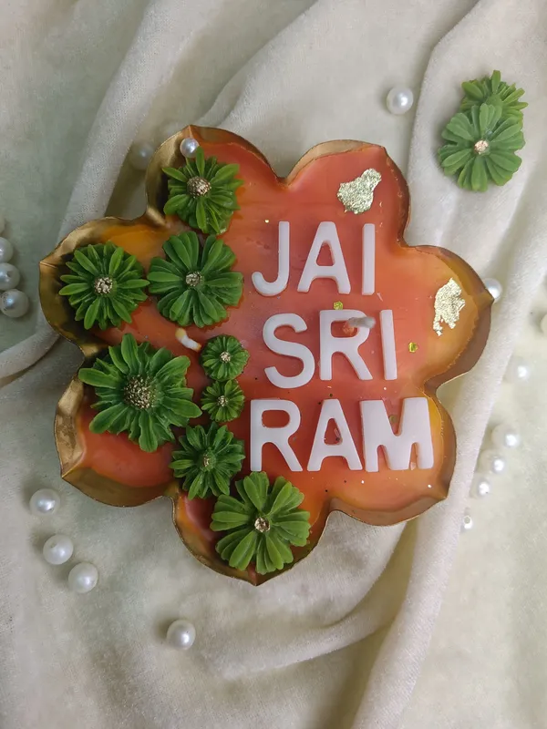 Jai_Sri_Ram_Theme_Based_Urli_Candle_Candle
