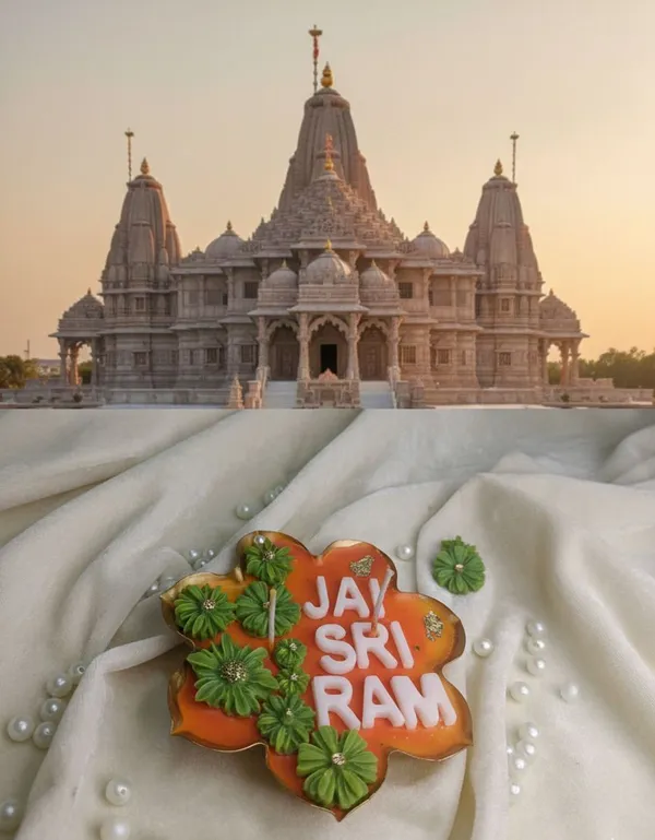 Jai_Sri_Ram_Theme_Based_Urli_Candle_Candle