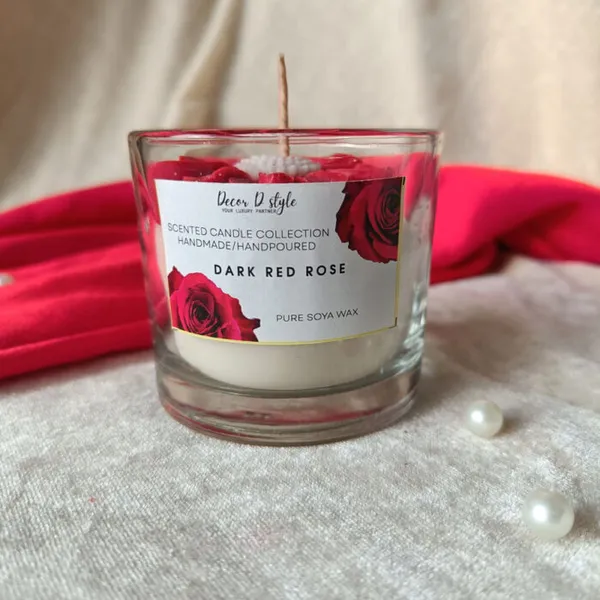 Daisy_Flower_Red_Candle_Rose_Aroma_Candle