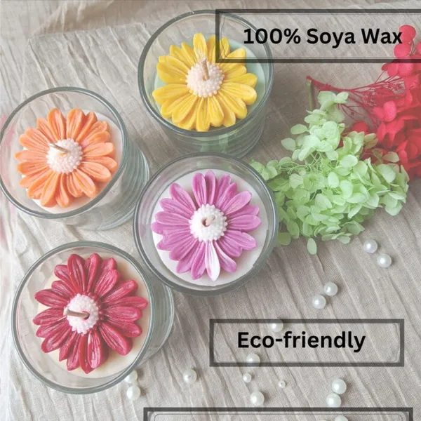 Daisy_Flower_Red_Candle_Rose_Aroma_Candle