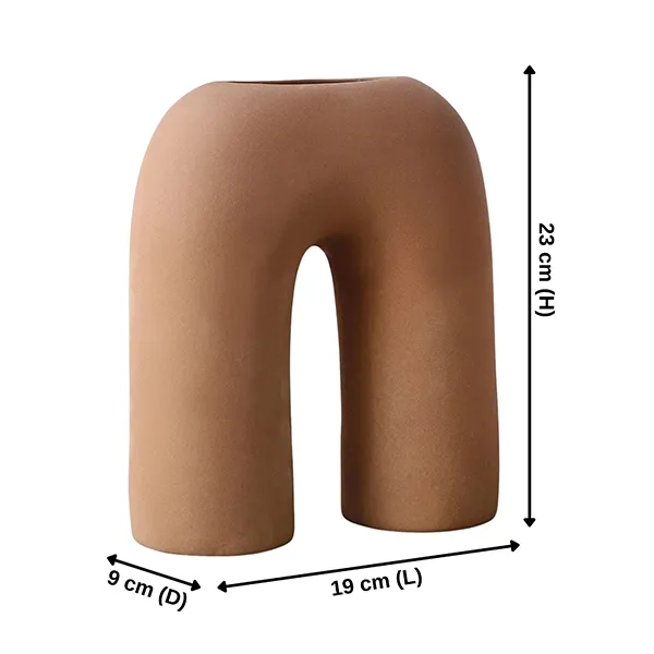 Inverted_U_Shaped_Showpiece_For_Home_Decor_Cream_Polyresin_9_Inch