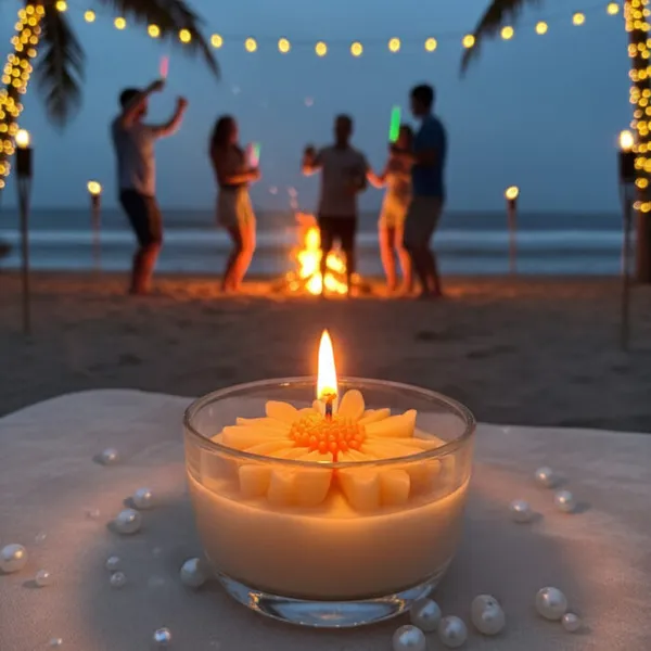 Daisy_Flower_With_Champa_Aroma_Candle
