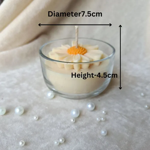 Daisy_Flower_With_Champa_Aroma_Candle