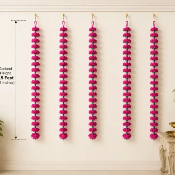 Artificial_Pink_Flower_Garland_4_5_Feet_Set_Of_5_For_Door_Pooja_Wedding_Decoration