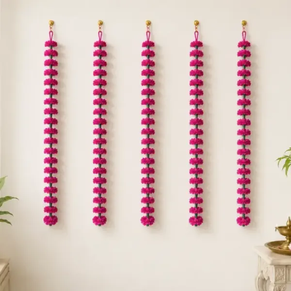 Artificial_Pink_Flower_Garland_4_5_Feet_Set_Of_5_For_Door_Pooja_Wedding_Decoration
