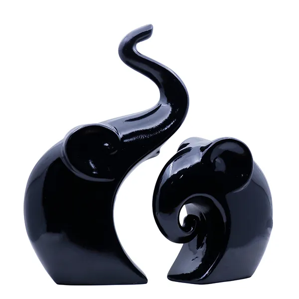 Charming_Elephant_Showpiece_For_Home_Decor_Black_9_Inch