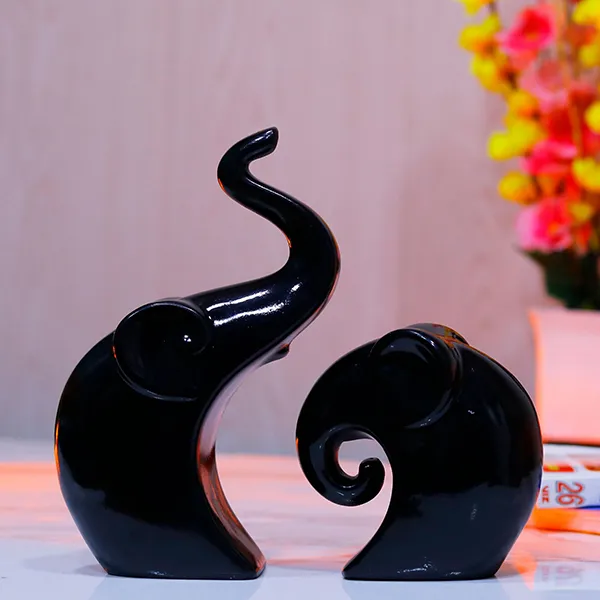 Charming_Elephant_Showpiece_For_Home_Decor_Black_9_Inch