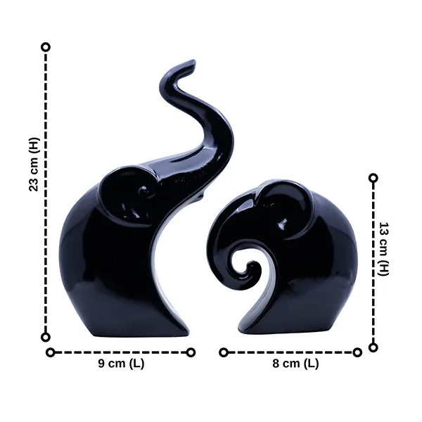 Charming_Elephant_Showpiece_For_Home_Decor_Black_9_Inch