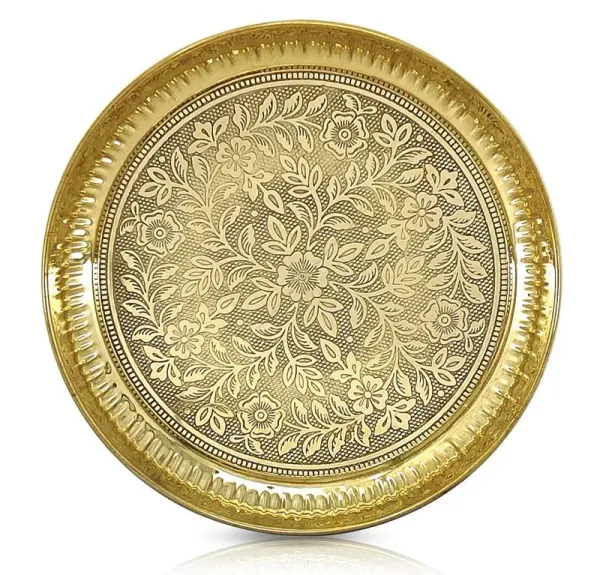 Brass_Pooja_Plate_Pure_Pital_Arti_Thali_9_Inch