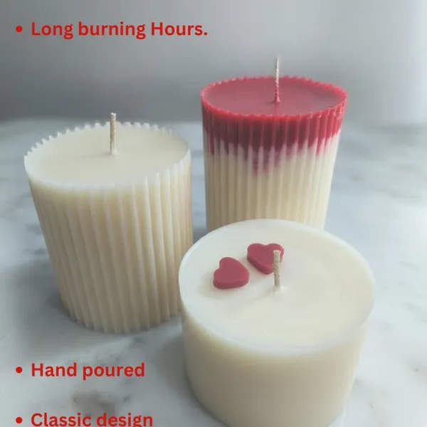 Decorative_Pillar_Candle_With_Rose_Aroma_Set_Of_3_Handmade_Candle
