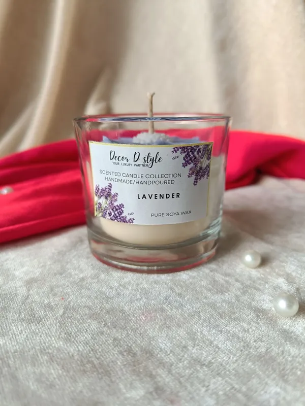 Daisy_Flower_Purple_Candle_Lavender_Scent_Candle