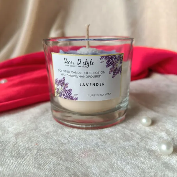 Daisy_Flower_Purple_Candle_Lavender_Scent_Candle