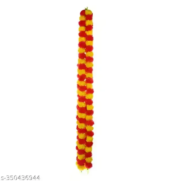 Pack_Of_5_Artificial_Flowers_Marigold_Garlands_For_Decoration_Red_Yellow