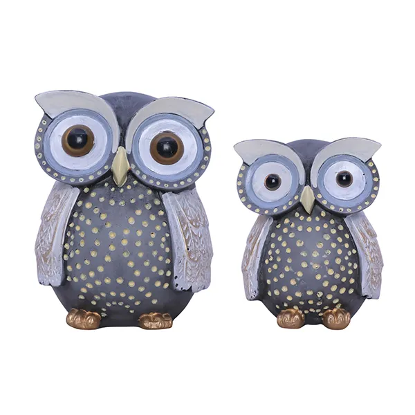 Handcrafted_Owl_Figurine_Set_Decorative_Showpiece_With_Two_Different_Sizes_Large_13cm_H_X_9cm_L_X_9cm_D_Small_10cm_H_X_7cm_L_X_7cm_D