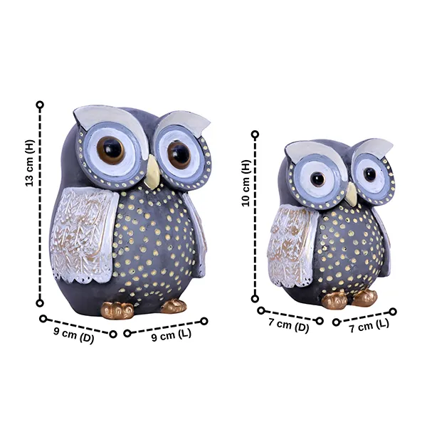 Handcrafted_Owl_Figurine_Set_Decorative_Showpiece_With_Two_Different_Sizes_Large_13cm_H_X_9cm_L_X_9cm_D_Small_10cm_H_X_7cm_L_X_7cm_D