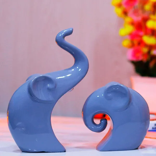 Elephant_Showpiece_For_Home_Decor_Set_Of_2_Grey_Polyresin_7_5_Inch