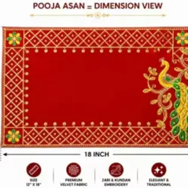 Red_Velvet_Pooja_Aasan_Decorative_Puja_Aasan_For_Home_Temple_Festival_Worship