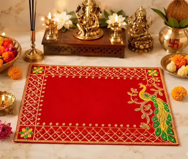 Red_Velvet_Pooja_Aasan_Decorative_Puja_Aasan_For_Home_Temple_Festival_Worship
