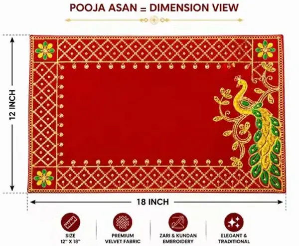 Red_Velvet_Pooja_Aasan_Decorative_Puja_Aasan_For_Home_Temple_Festival_Worship