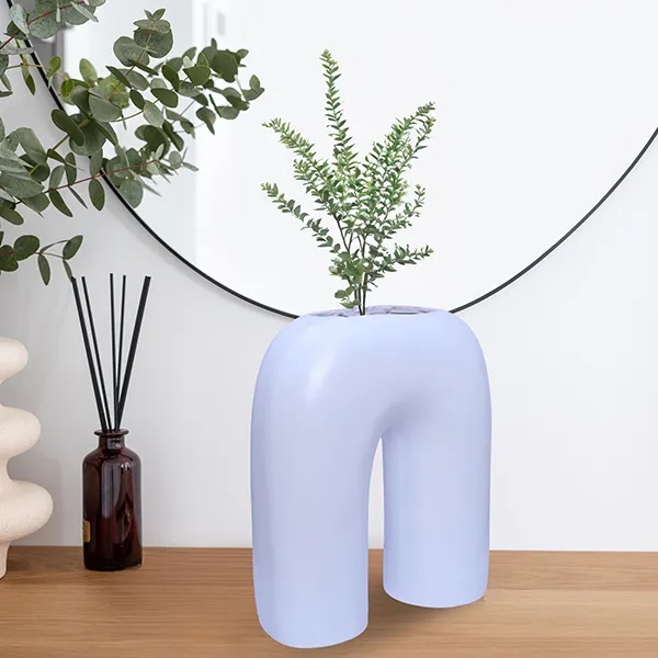 Inverted_U_Shaped_Flower_Vases_For_Home_Decor_White_Polyresin_9_Inch