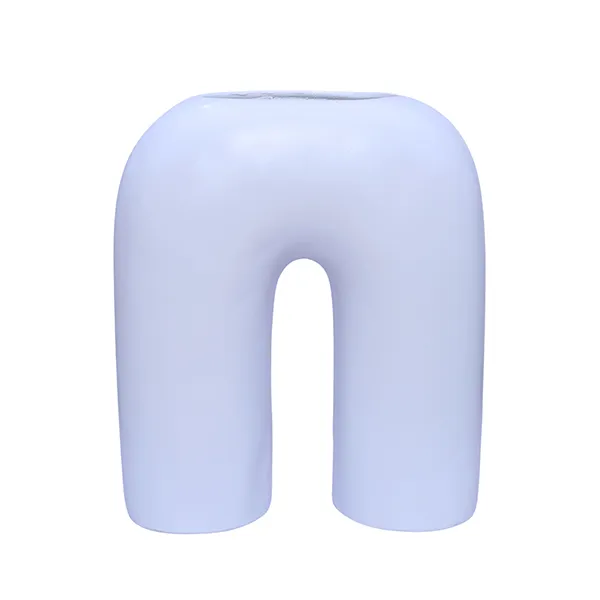 Inverted_U_Shaped_Flower_Vases_For_Home_Decor_White_Polyresin_9_Inch