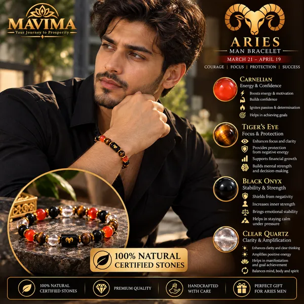 Multicolor_Stone_Bead_Aries_Zodiac_Bracelet_For_Men