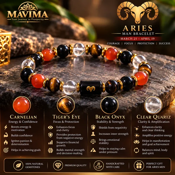 Multicolor_Stone_Bead_Aries_Zodiac_Bracelet_For_Men