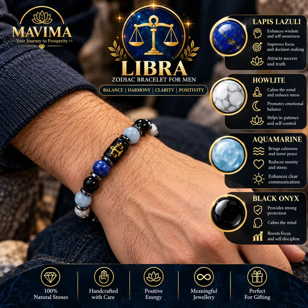Multicolor_Stone_Bead_Libra_Zodiac_Bracelet_For_Men