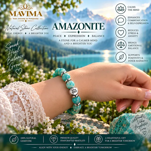 Blue_Amazonite_Stone_Bead_Bracelet_For_Unisex