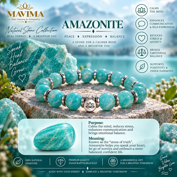Blue_Amazonite_Stone_Bead_Bracelet_For_Unisex