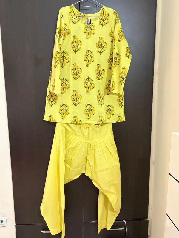 Yellow_Cotton_Cord_Set_for_Women_&_Girls
