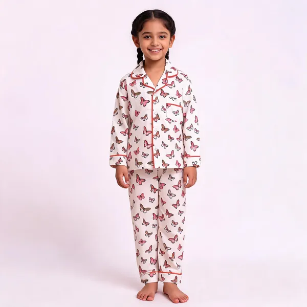 Pink_Butterfly_Printed_Cotton_Relaxed_Pyjama_Set_For_Boys_&_Girls