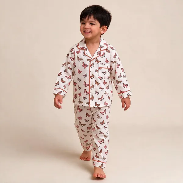 Pink_Butterfly_Printed_Cotton_Relaxed_Pyjama_Set_For_Boys_&_Girls