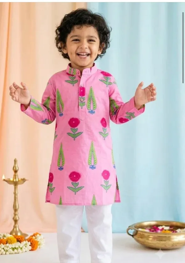 Pink_Printed_Kurta_Pajama_Set_for_Boys
