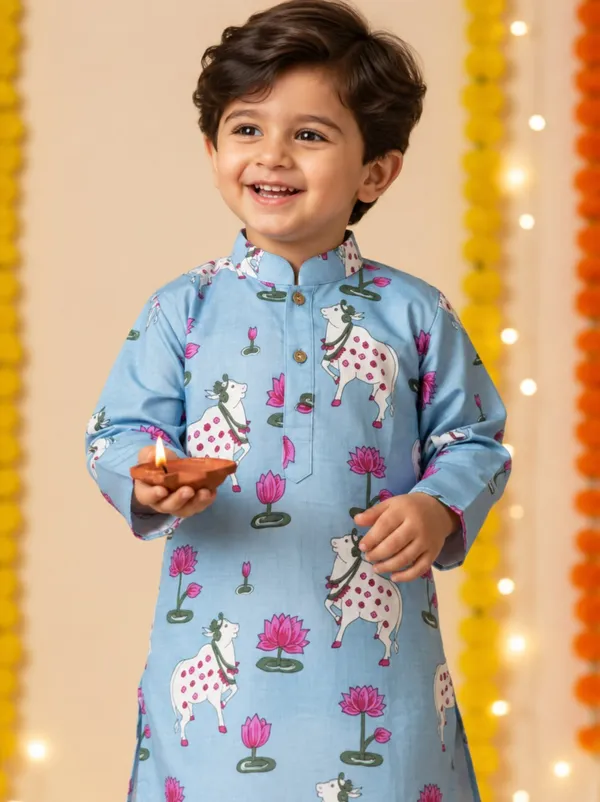 Blue_Printed_Cotton_Straight_Kurta_Pyjama_Set_For_Boys
