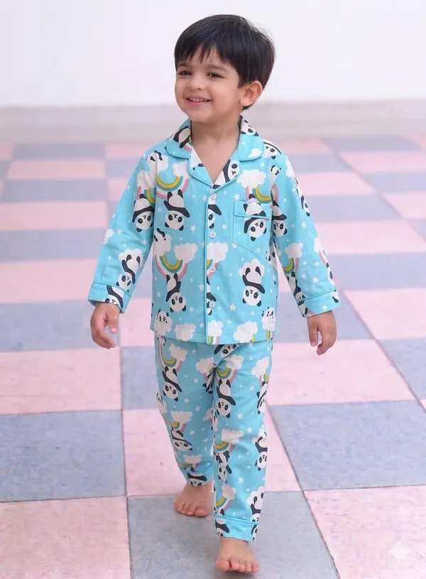 Aqua_Printed_Cotton_Pyjama_Set_for_Boys_&_Girls