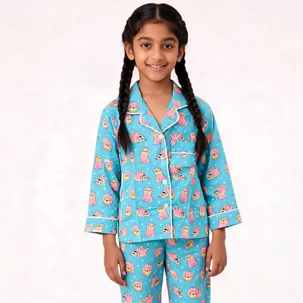 Blue_Cartoon_Printed_Cotton_Relaxed_Pyjama_Set_For_Boys_&_Girls