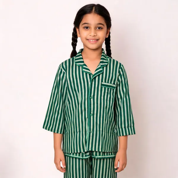 Green_Striped_Cotton_Relaxed_Pyjama_Set_For_Boys_&_Girls