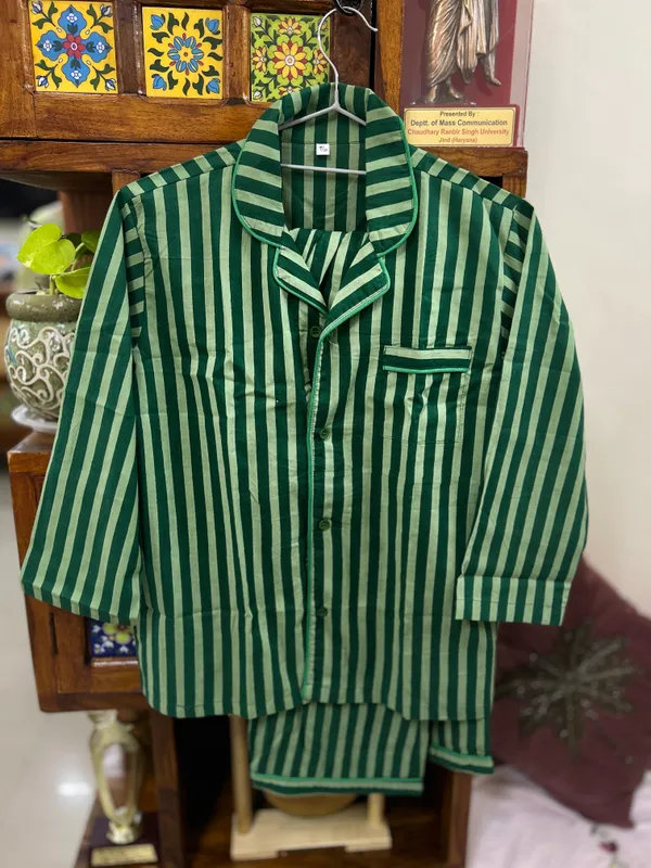 Green_Printed_Cotton_Pyjama_Set_for_Boys_&_Girls