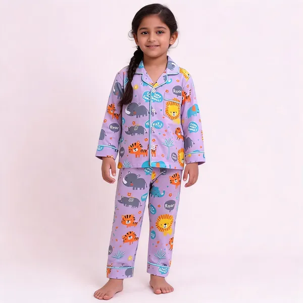 Lavender_Animal_Printed_Cotton_Relaxed_Pyjama_Set_For_Boys_&_Girls