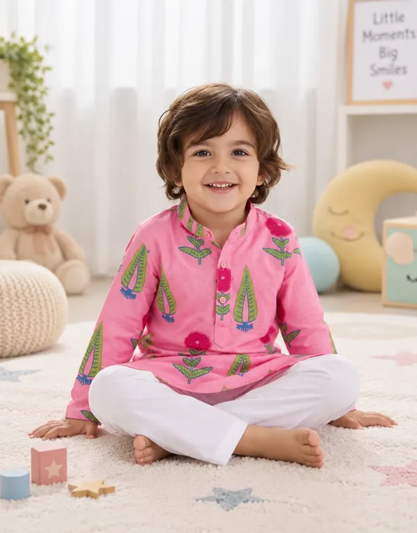 Pink_Printed_Kurta_Pajama_Set_for_Boys
